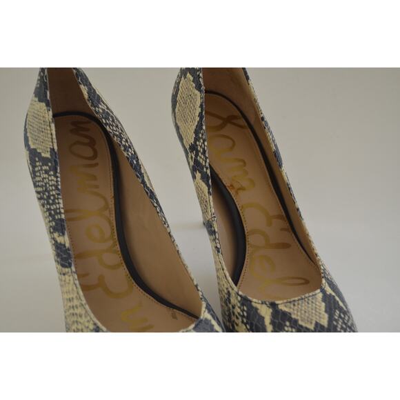 Sam Edelman Hazel Snake Embossed Leather Stiletto Pump Size 7 - Picture 5 of 8